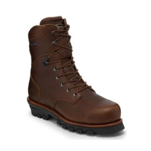 CHIPPEWA BOOTS | MEN'S HONCHO WATERPROOF WORK BOOTS - COMPOSITE TOE-BROWN