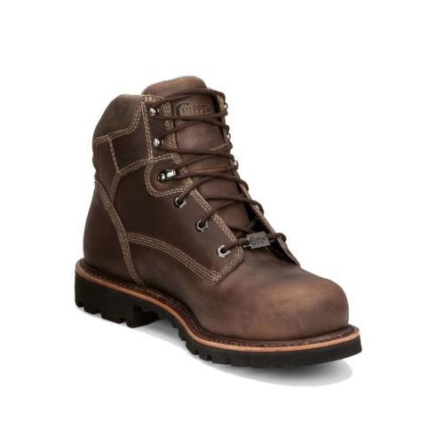CHIPPEWA BOOTS | MEN'S BOLVILLE FOSSIL WORK BOOTS - COMPOSITE TOE-BROWN