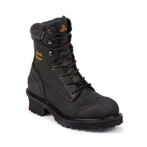 CHIPPEWA BOOTS | MEN'S INSULATED COMPOSITE TOE LOGGER WORK BOOTS-BLACK