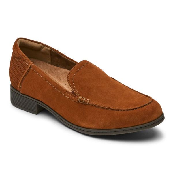 FREE SHIPPING COBB HILL WOMEN'S CROSBIE MOC LOAFER-POTTERS CLAY SUEDE