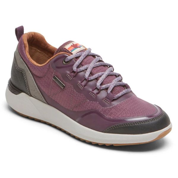 FREE SHIPPING COBB HILL WOMEN'S SKYLAR WATERPROOF LOW LACE-UP SNEAKER-EGGPLANT
