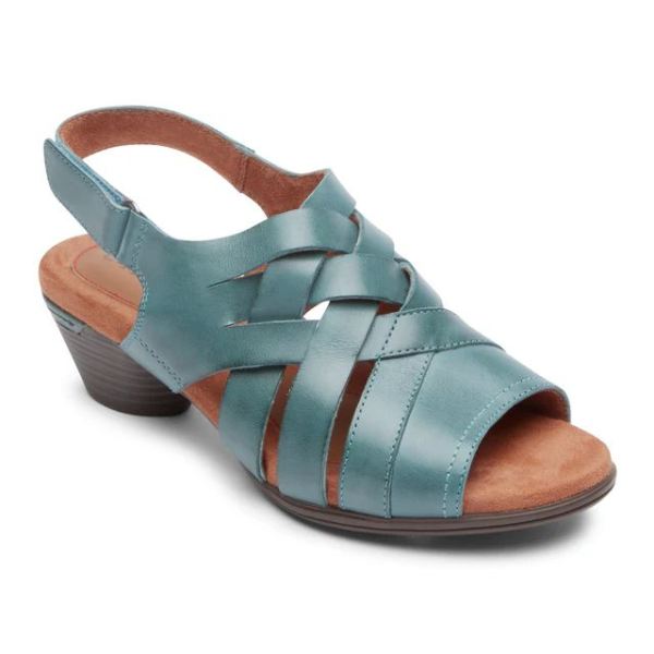 FREE SHIPPING COBB HILL WOMEN'S LAUREL WOVEN SANDAL-TEAL
