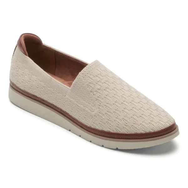 FREE SHIPPING COBB HILL WOMEN'S CAMRYN WASHABLE SLIP-ON SHOE-VANILLA KNIT