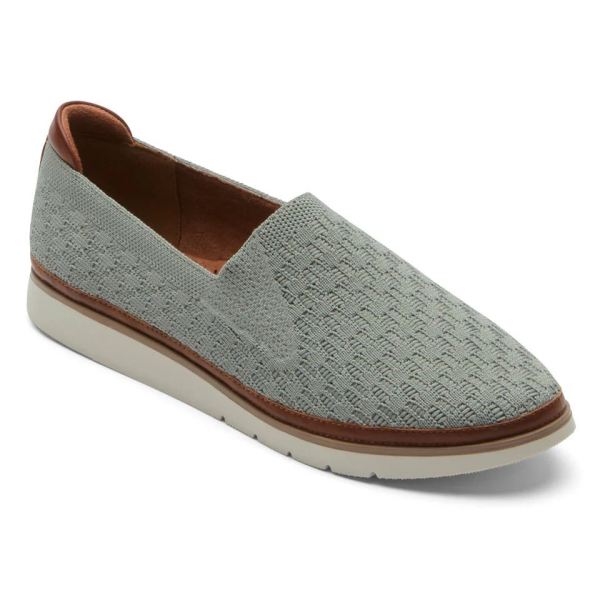 FREE SHIPPING COBB HILL WOMEN'S CAMRYN WASHABLE SLIP-ON SHOE-SAGE KNIT
