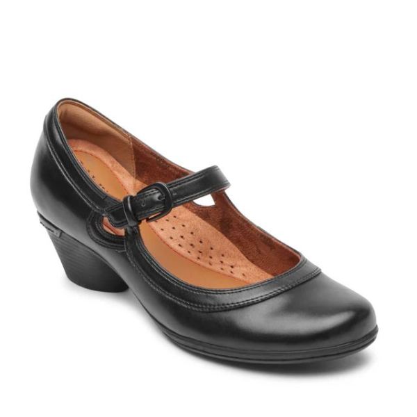 FREE SHIPPING COBB HILL WOMEN'S LAUREL MARY JANE-BLACK LEATHER
