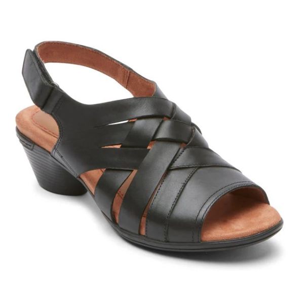 FREE SHIPPING COBB HILL WOMEN'S LAUREL WOVEN SANDAL-BLACK
