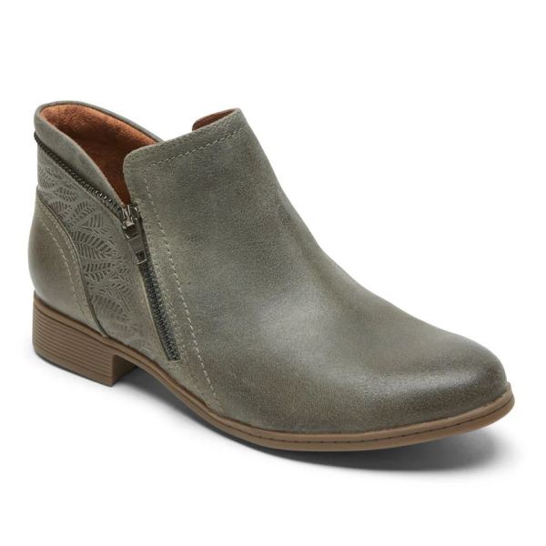 FREE SHIPPING COBB HILL WOMEN'S CROSBIE BOOTIE-GREY GREEN