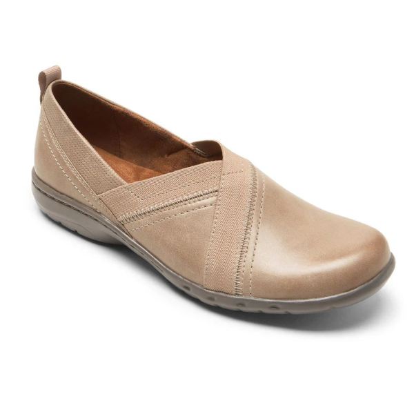 FREE SHIPPING COBB HILL WOMEN'S PENFIELD SLIP-ON SHOE-STONE
