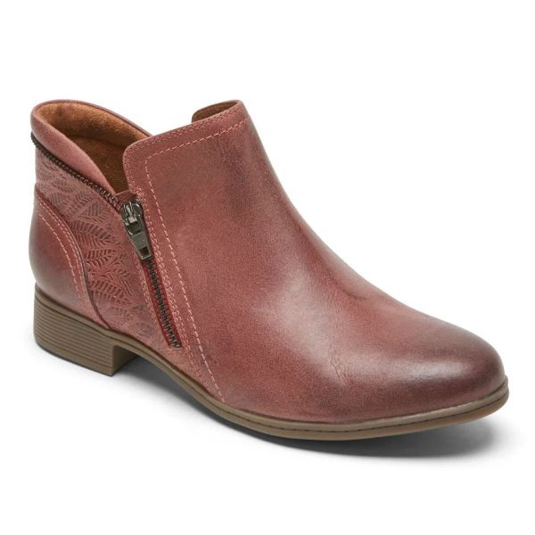 FREE SHIPPING COBB HILL WOMEN'S CROSBIE BOOTIE-RED