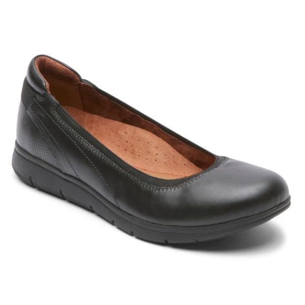 FREE SHIPPING COBB HILL WOMEN'S LIDIA BALLET FLAT-BLACK