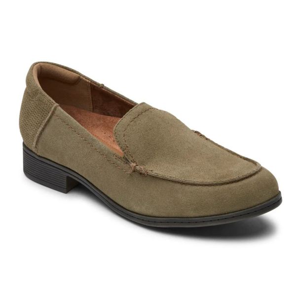 FREE SHIPPING COBB HILL WOMEN'S CROSBIE MOC LOAFER-FOREST SUEDE
