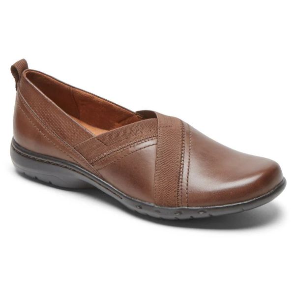 FREE SHIPPING COBB HILL WOMEN'S PENFIELD SLIP-ON SHOE-BARK