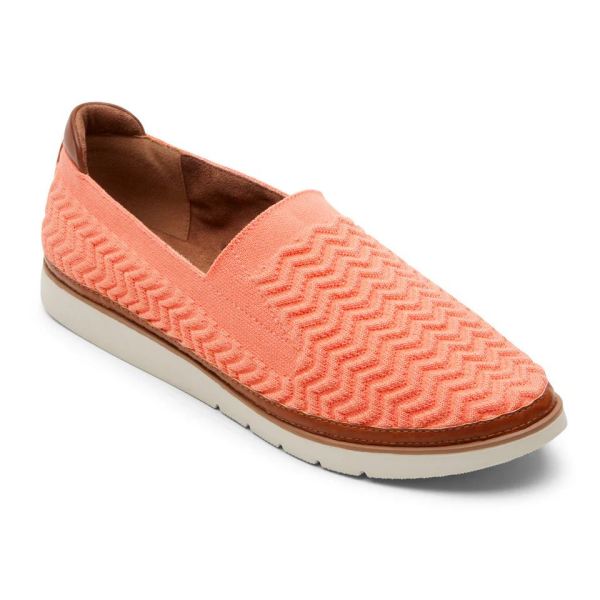 FREE SHIPPING COBB HILL WOMEN'S CAMRYN SLIP-ON SHOE-BRIGHT CORAL