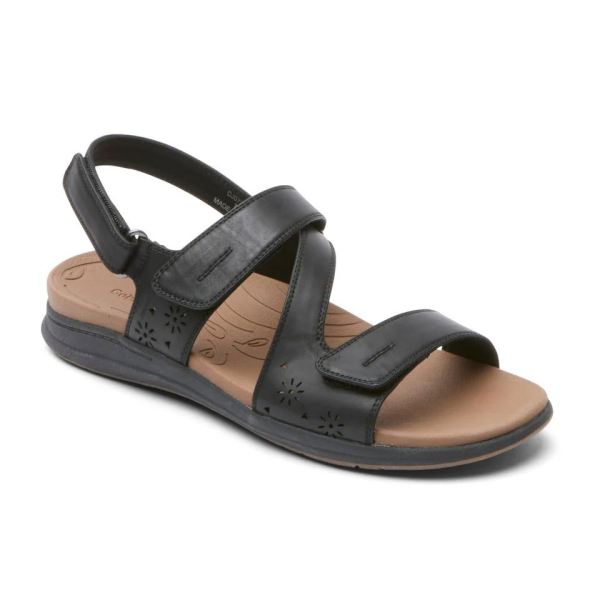 FREE SHIPPING COBB HILL WOMEN'S TALA WASHABLE SANDAL-BLACK ECO
