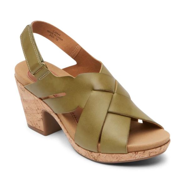 FREE SHIPPING COBB HILL WOMEN'S ALLEAH SLINGBACK SANDAL-AVOCADO