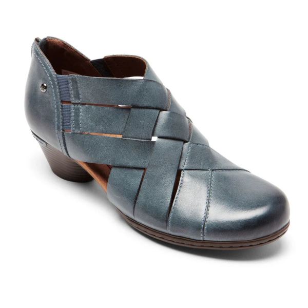 FREE SHIPPING COBB HILL WOMEN'S LAUREL WOVEN BOOTIE-TEAL
