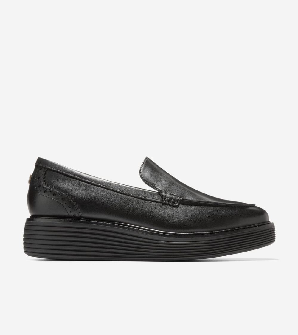 Cole Haan Free Shipping Women's OriginalGrand Platform Venetian Loafer - Black
