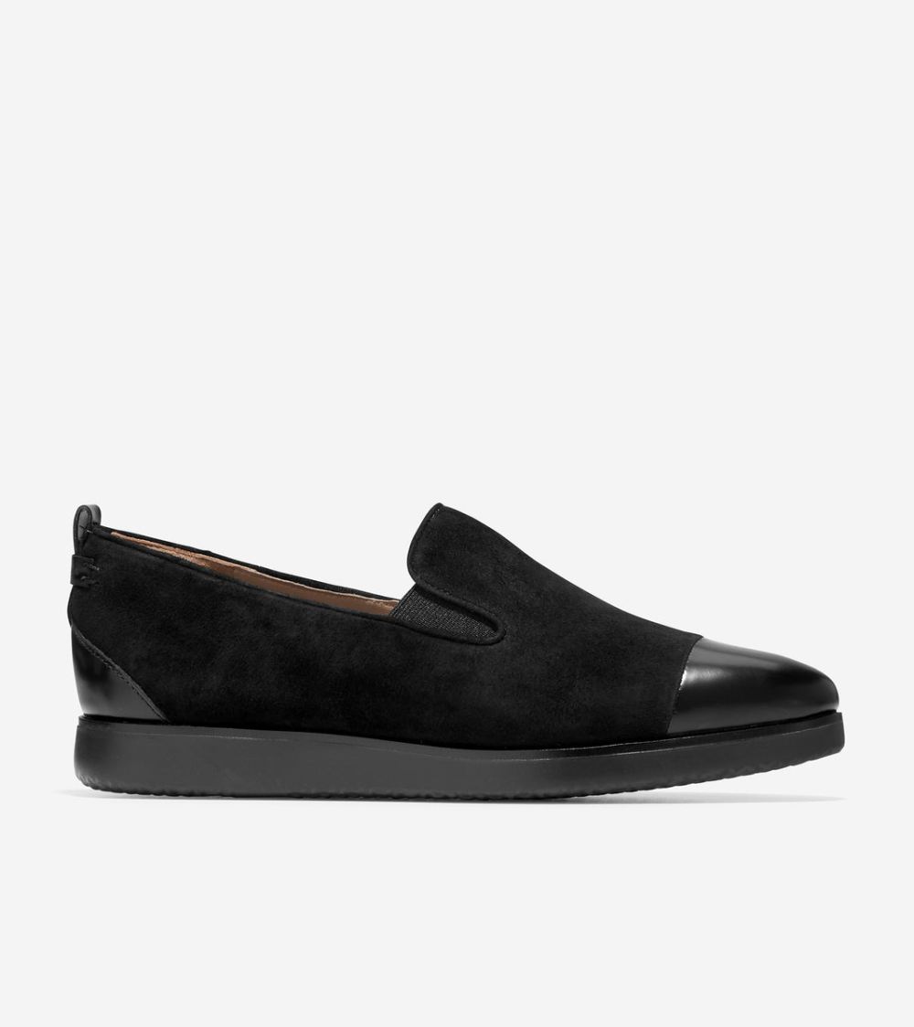 Cole Haan Free Shipping Women's Grand Ambition Slip-On Loafer - Black