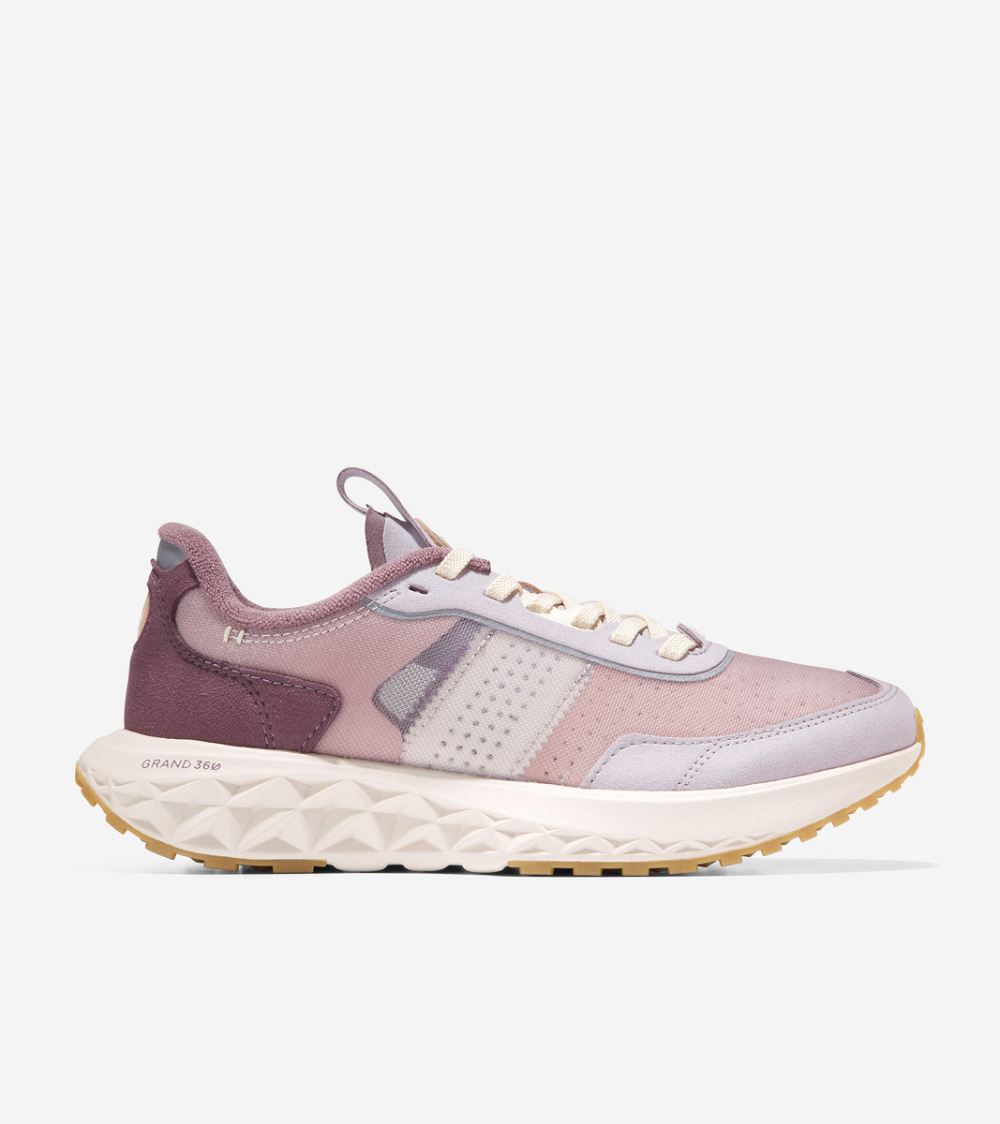 Cole Haan Free Shipping Women's ZEROGRAND Outpace 3 Running Shoe - Purple Slate/Hazy Purple/Ivory
