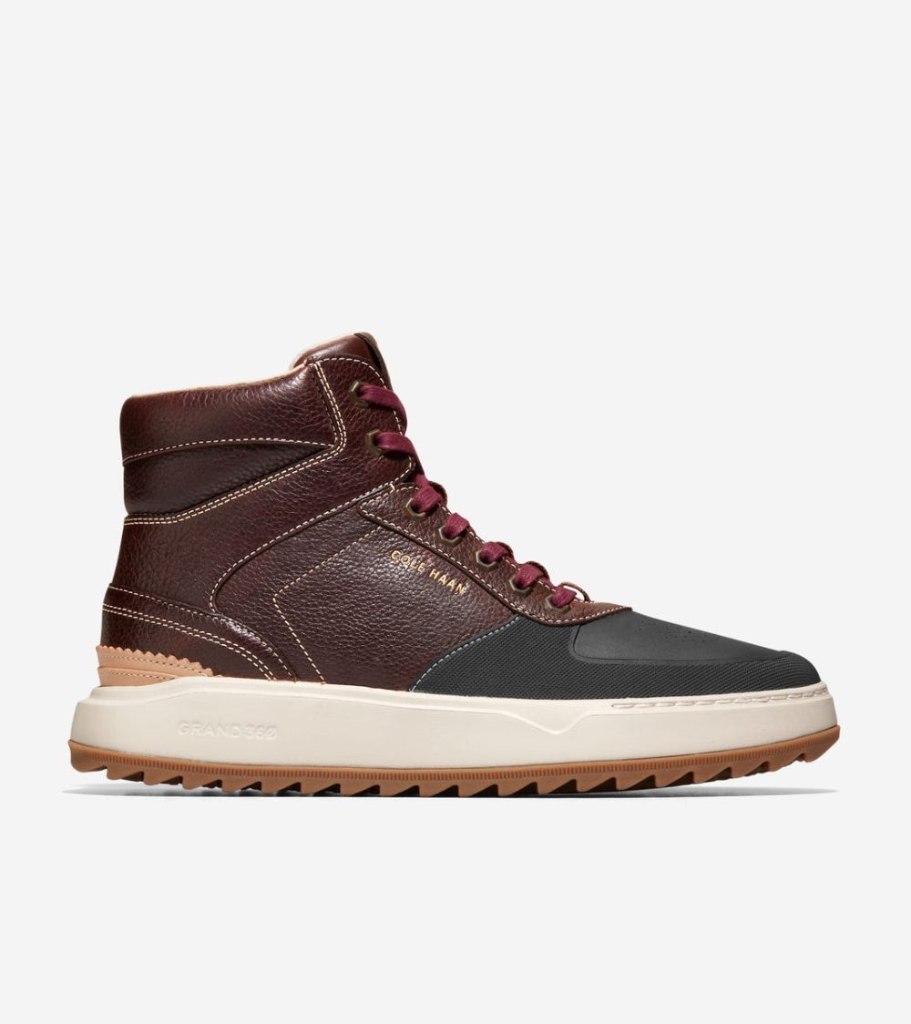 Cole Haan Free Shipping Men's GrandPro Crossover Sneakerboot - Madeira-Black-Oat