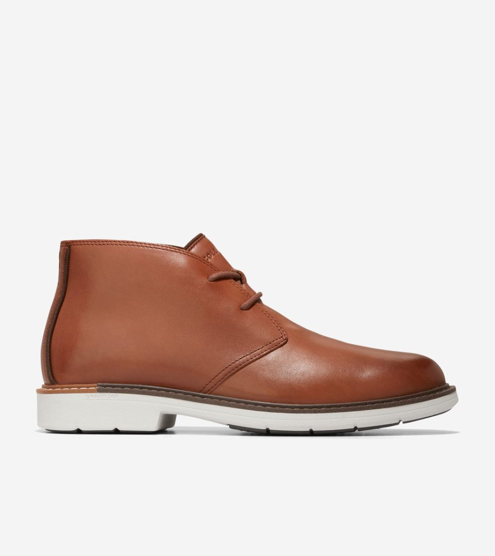Cole Haan Free Shipping Men's The Go-To Lace Chukka Boot - Woodbury-Silver Birch