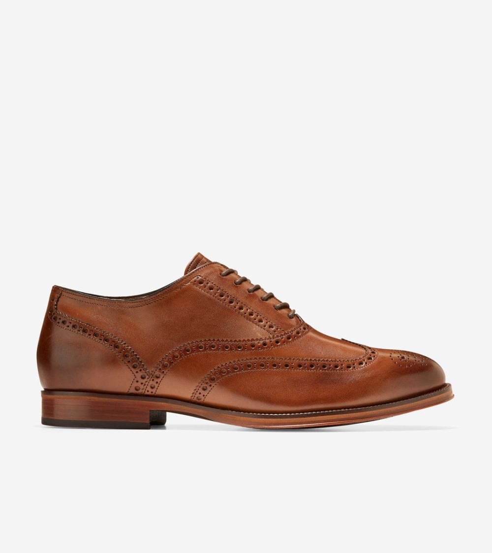 Cole Haan Free Shipping Men's Modern Classics Wingtip Oxford - British Tan