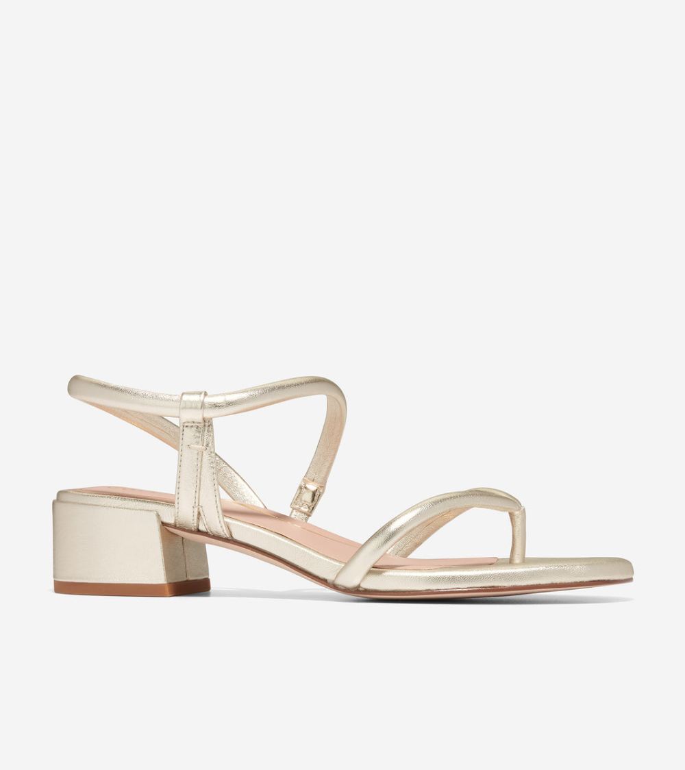 Cole Haan Free Shipping Women's Calli Thong Sandal - Gold