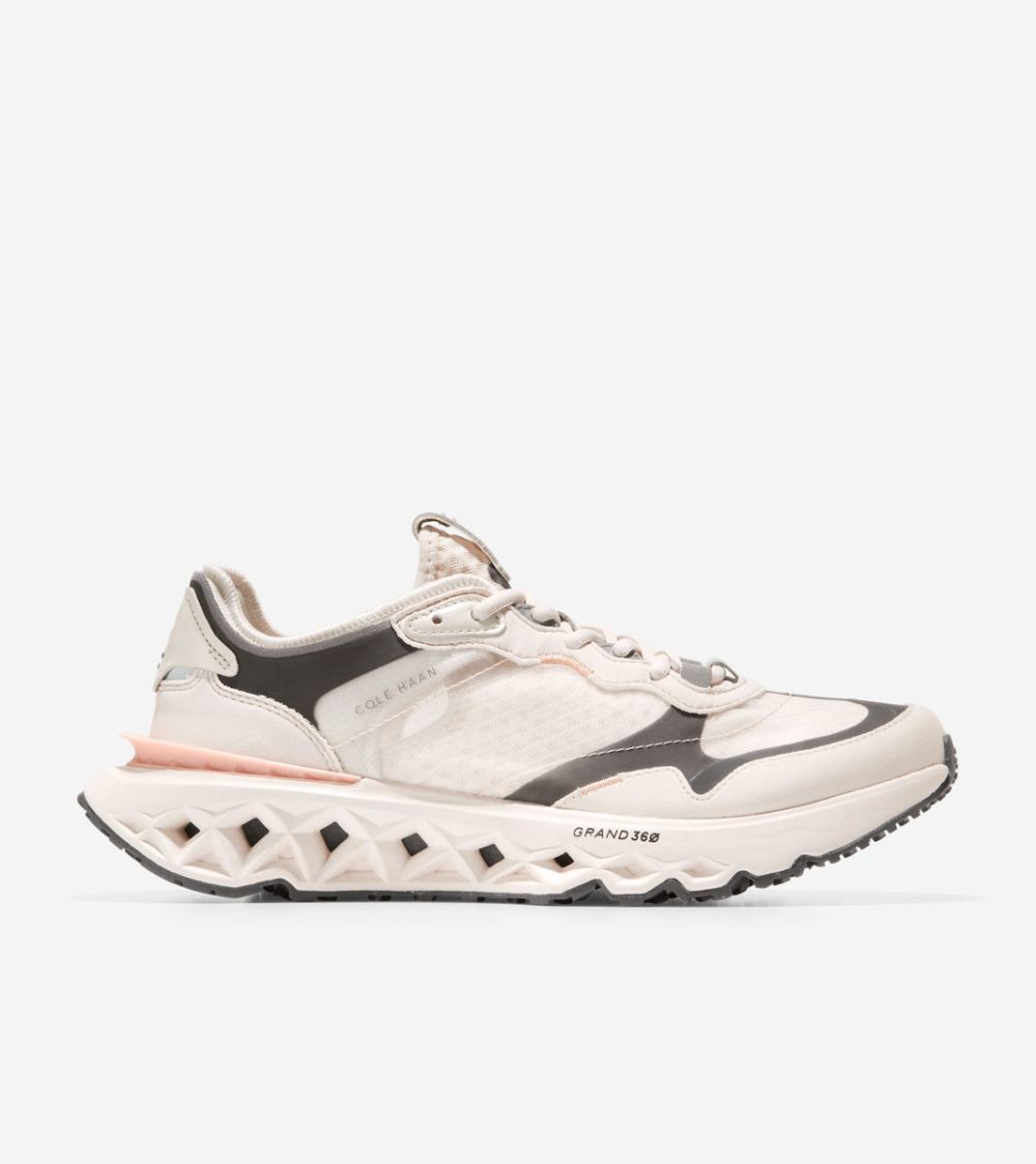 Cole Haan Free Shipping Men's 5.ZEROGRAND Running Shoe - White Sand-Titanium-Ivory