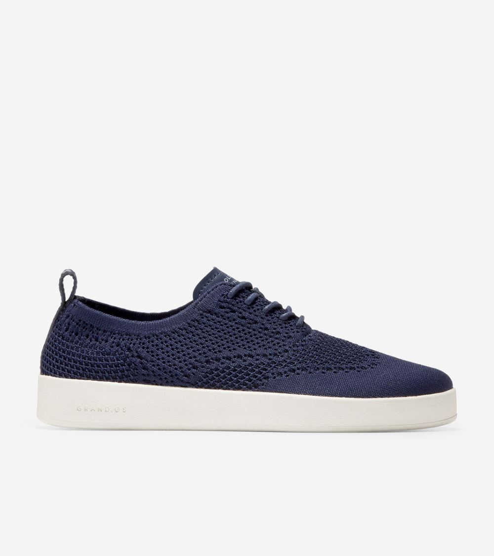 Cole Haan Free Shipping Women's GrandPro Contender Oxford - Marine Blue Stitchlite