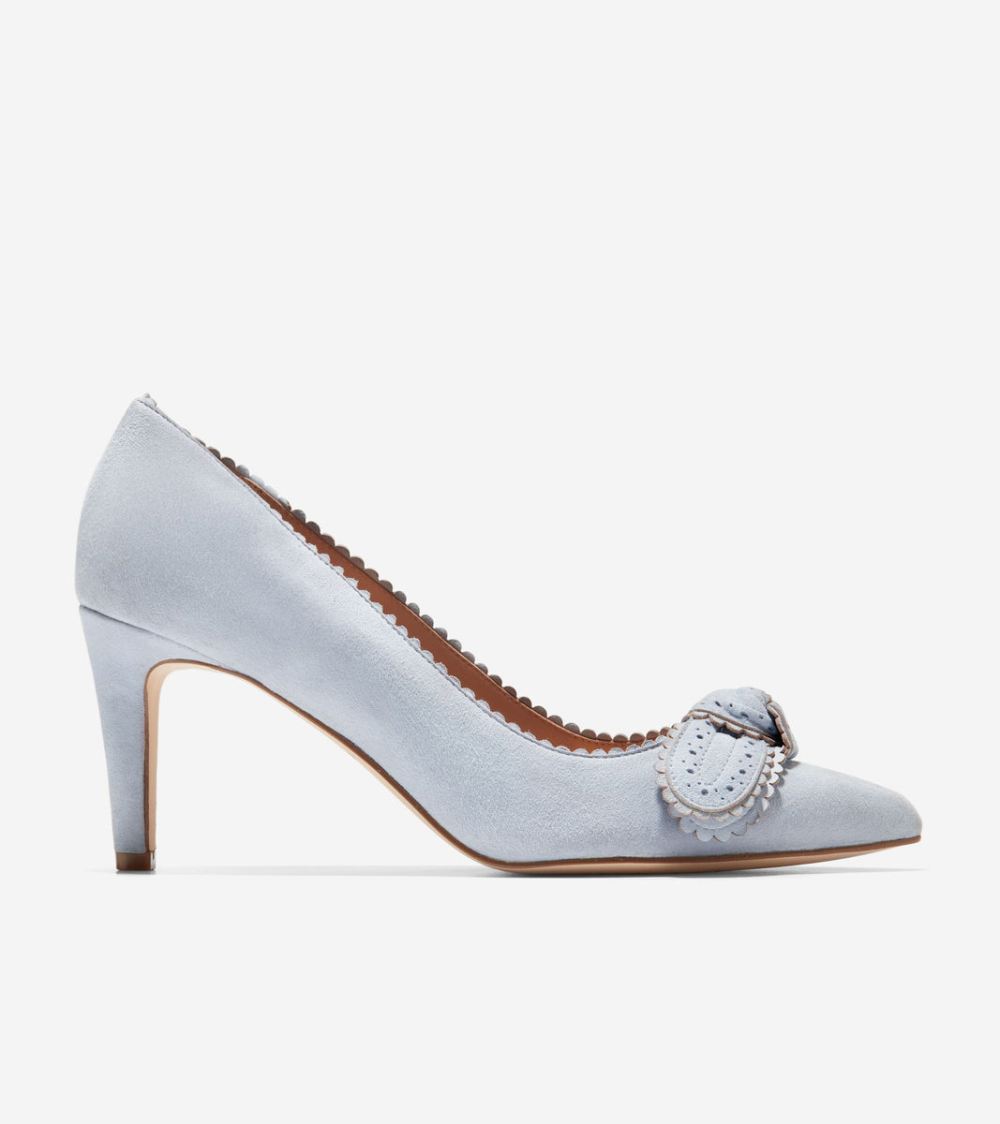 Cole Haan Free Shipping Women's Bellport Bow Pumps - Heather Blue