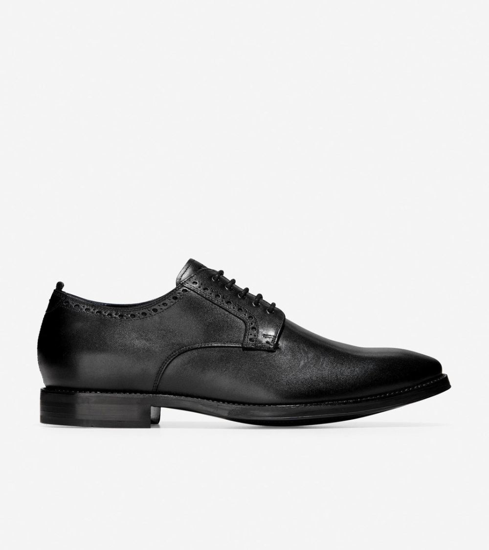 Cole Haan Free Shipping Men's Jefferson Grand 2.0 Plain Oxford - Black
