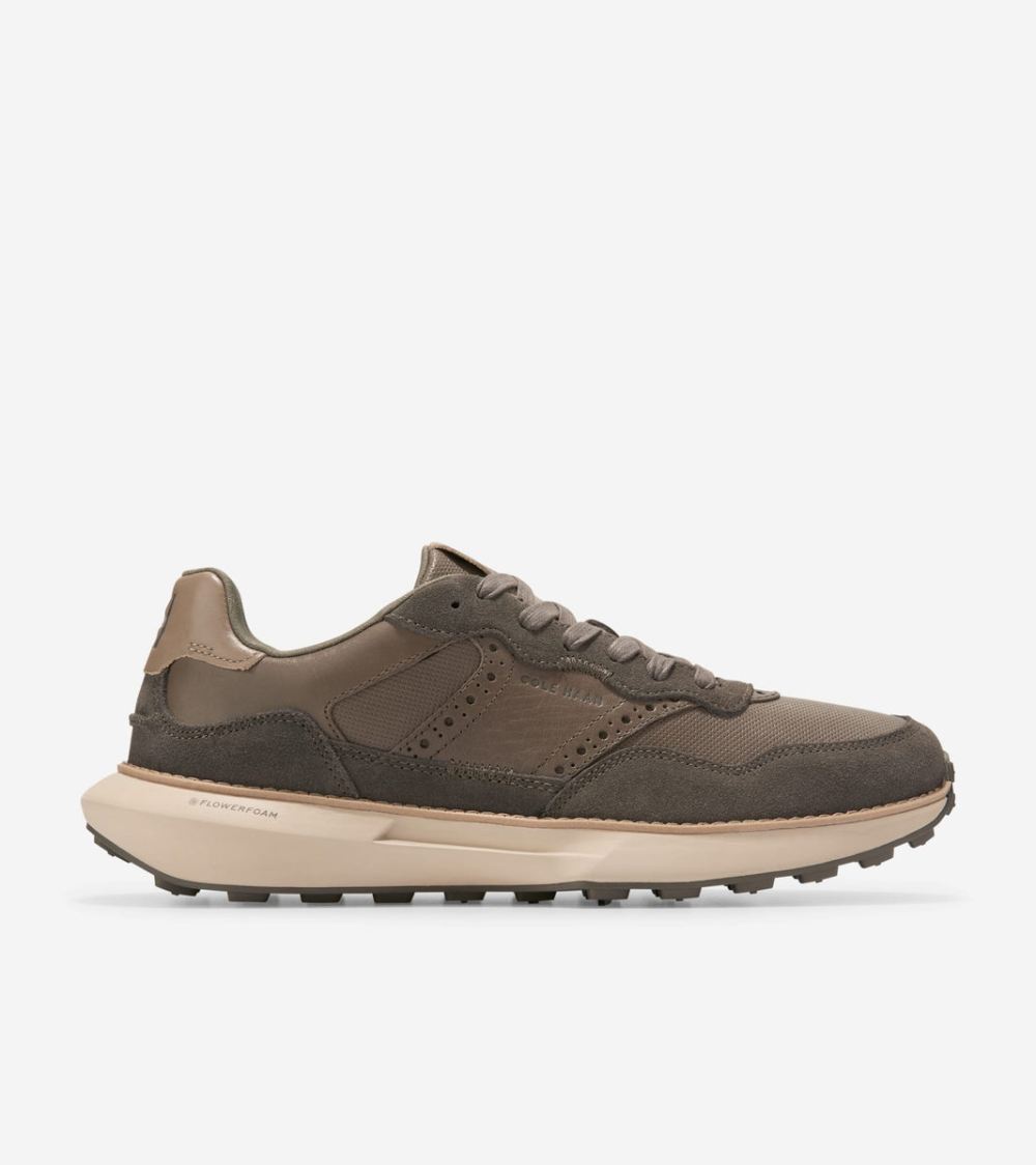Cole Haan Free Shipping Men's GrandPro Ashland Sneakers - Morel-Deep Olive-Irish Coffee