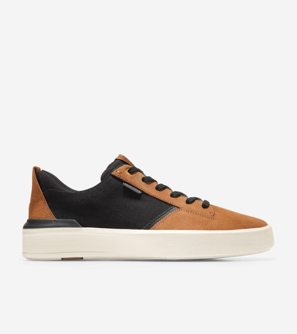 Cole Haan Free Shipping Men's GrandPro Crew Sneaker - Black-Golden Toffee-Ivory