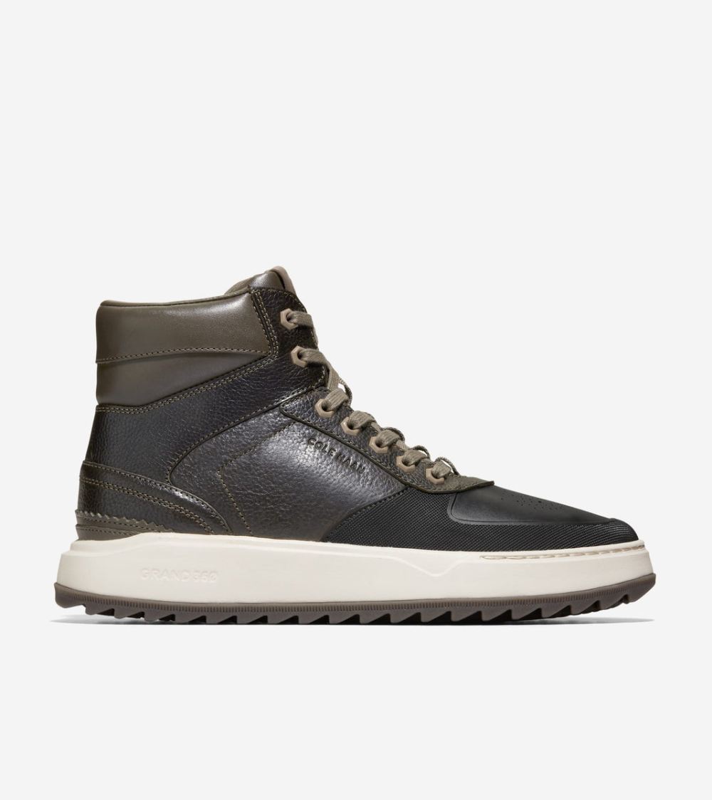 Cole Haan Free Shipping Men's GrandPro Crossover Sneakerboot - Olive-Black-Silver Birch