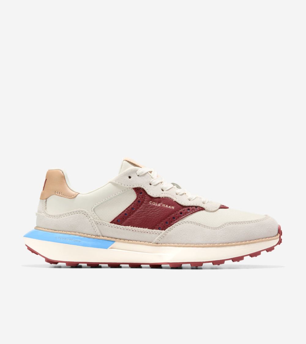 Cole Haan Free Shipping Men's GrandPro Ashland Sneakers - Ivory-Sesame-Syrah-Marine