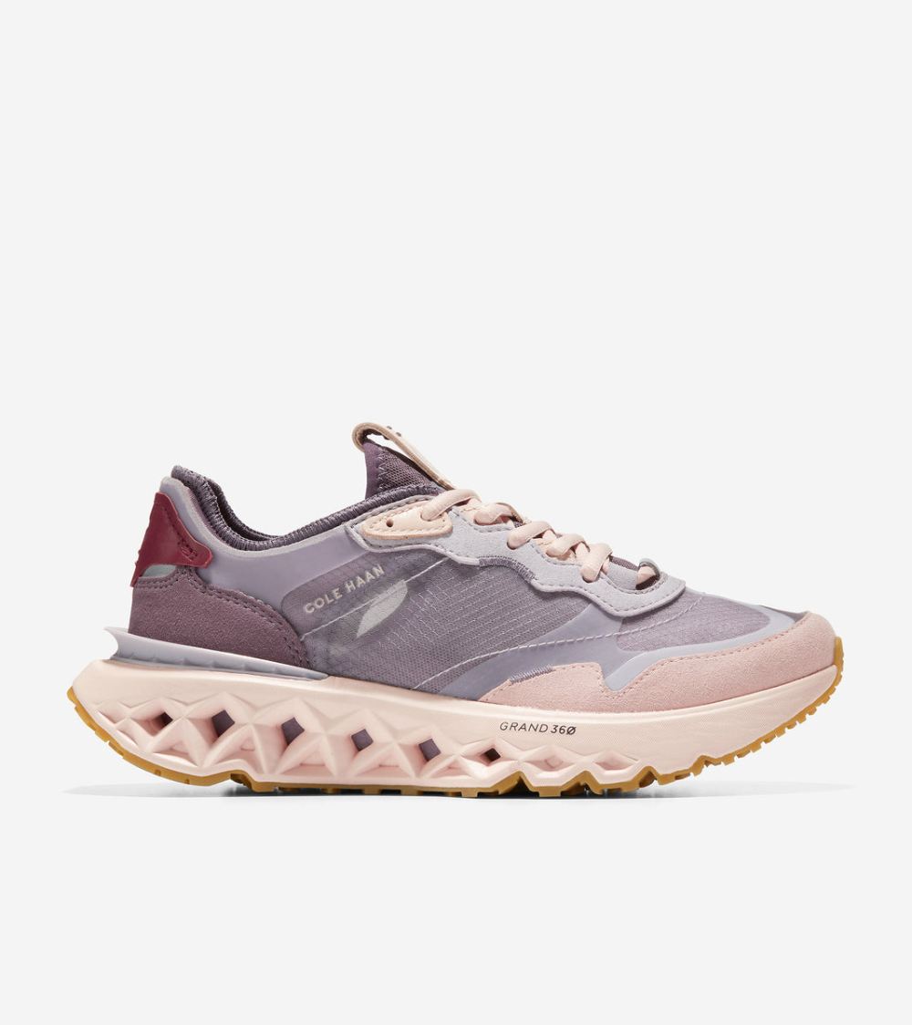 Cole Haan Free Shipping Women's 5.ZEROGRAND Running Shoe - Purple Slate-Hazy Purple-Bleached Tan