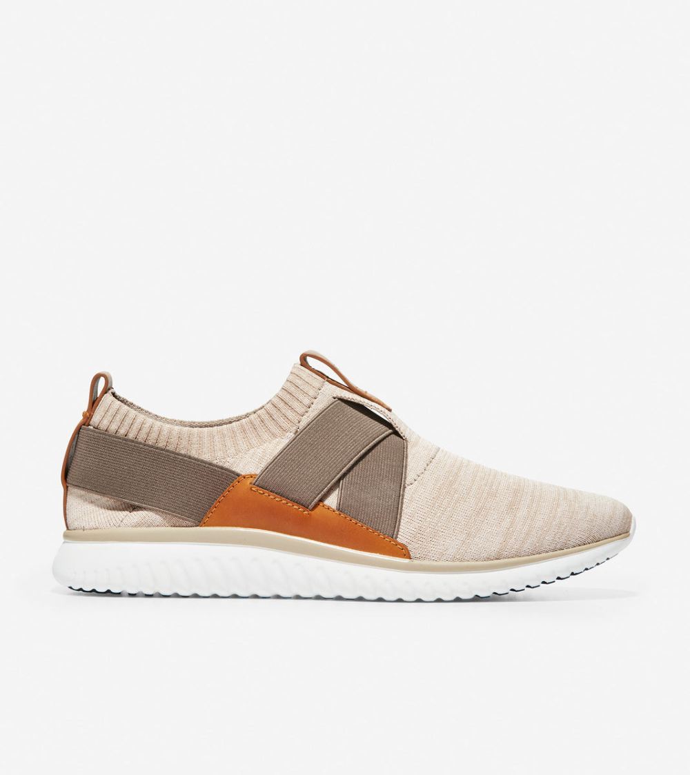 Cole Haan Free Shipping Men's Grand Motion On Stitchlite Slip-On Sneaker - Brown
