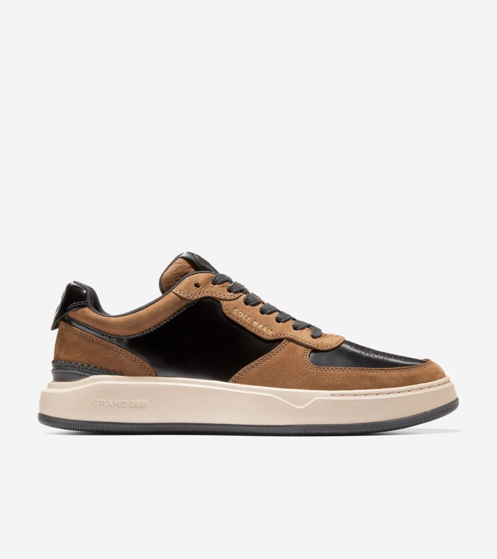 Cole Haan Free Shipping Men's GrandPro Crossover Sneaker - Black-Golden Toffee-Ivory