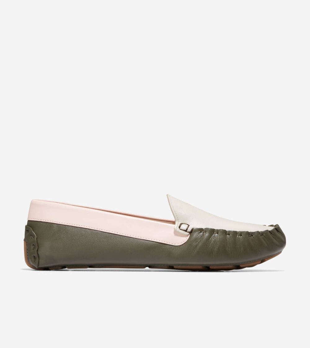 Cole Haan Free Shipping Women's Evelyn Driver - Tea Leaf-Egret-Rosewater
