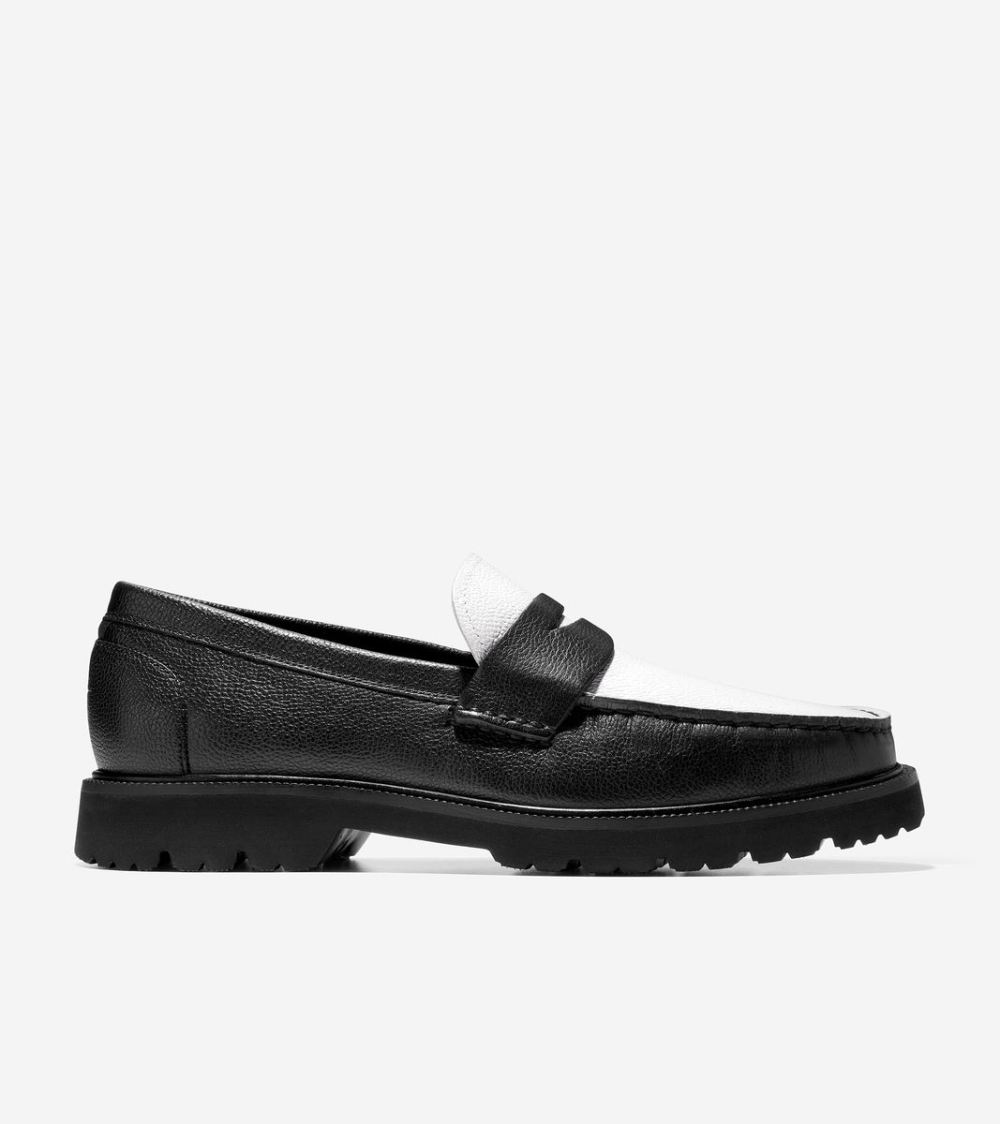 Cole Haan Free Shipping Men's American Classics Penny Loafer - Black Spectator