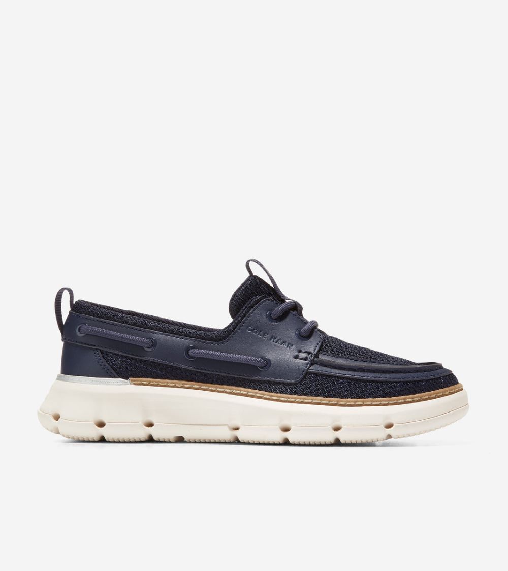 Cole Haan Free Shipping Women's 4.ZEROGRAND Regatta Boat Shoe - Navy Blazer