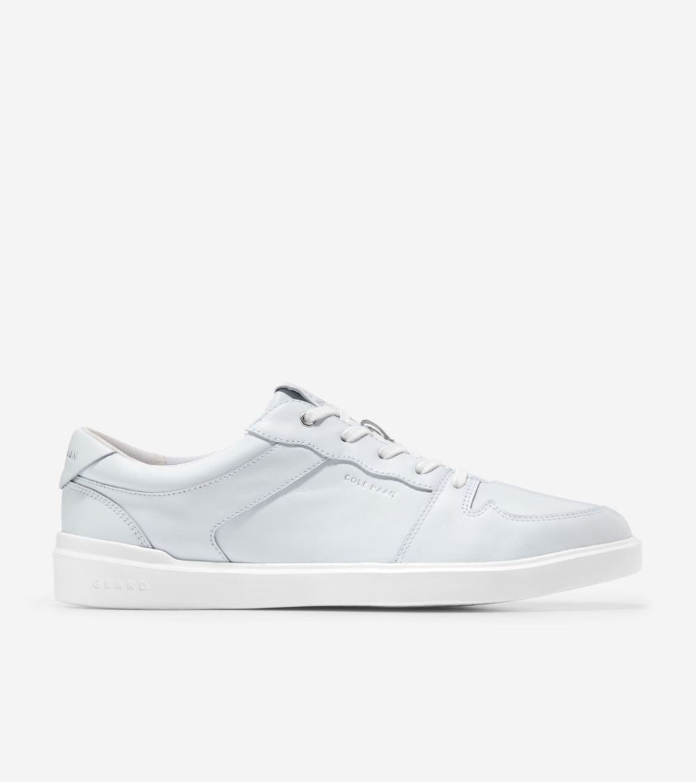 Cole Haan Free Shipping Women's Grand Crosscourt Modern Tennis Sneakers - White-Argento