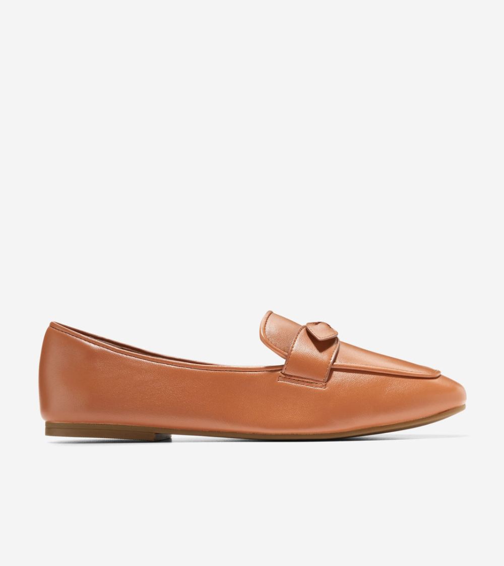 Cole Haan Free Shipping Women's York Bow Loafer - Pecan