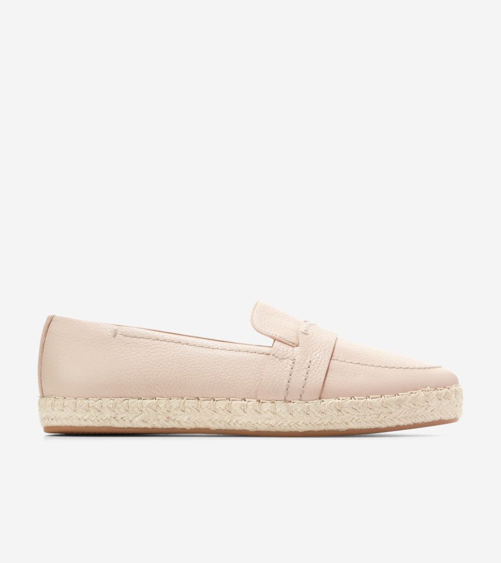 Cole Haan Free Shipping Women's Cloudfeel Montauk Espadrille Loafers - Sandollar Beige