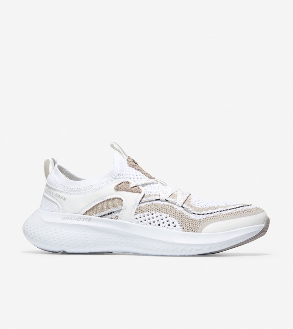 Cole Haan Free Shipping Women's ZEROGRAND Outpace 2 Running Shoe - White-Dove Stitchlite