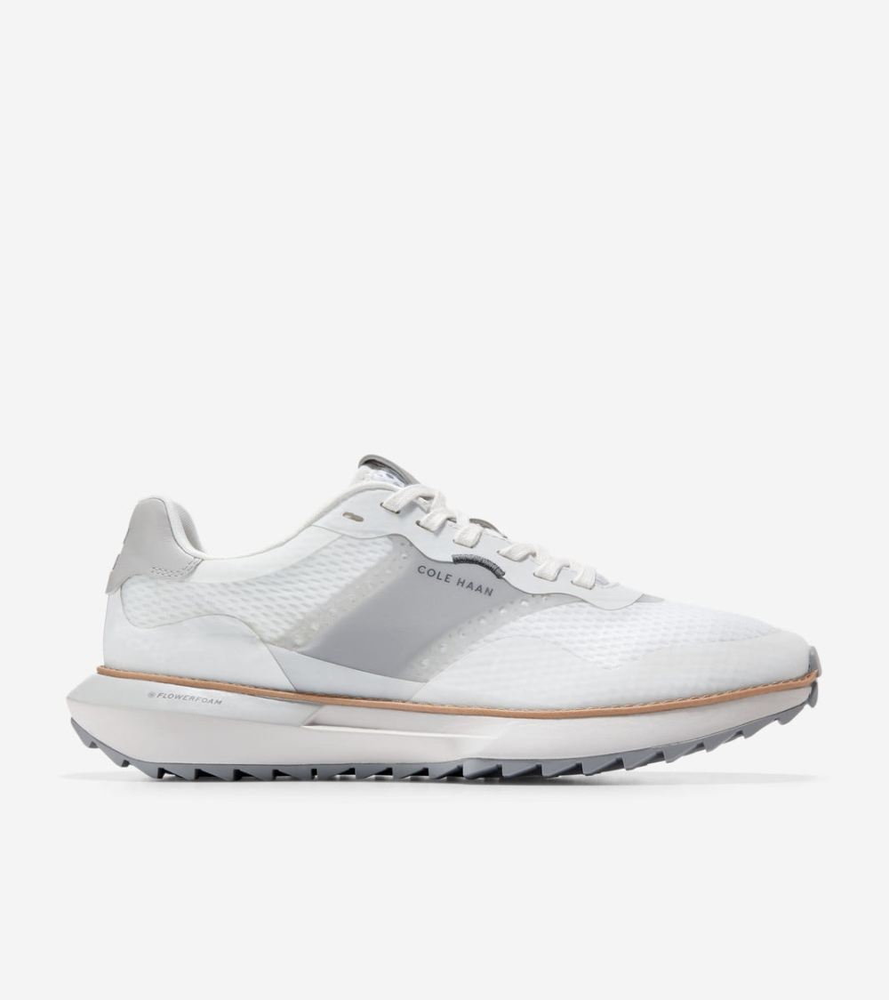 Cole Haan Free Shipping Men's GrandPro Ashland Golf Sneakers - Optic White-Nimbus Cloud