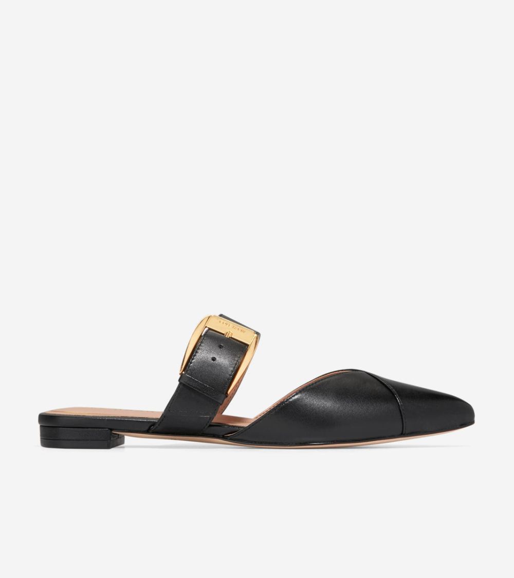 Cole Haan Free Shipping Women's Vandam Buckle Mule - Black