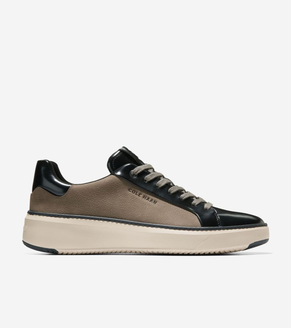 Cole Haan Free Shipping Men's GrandPro Topspin Sneaker - Morel-Black-Oat
