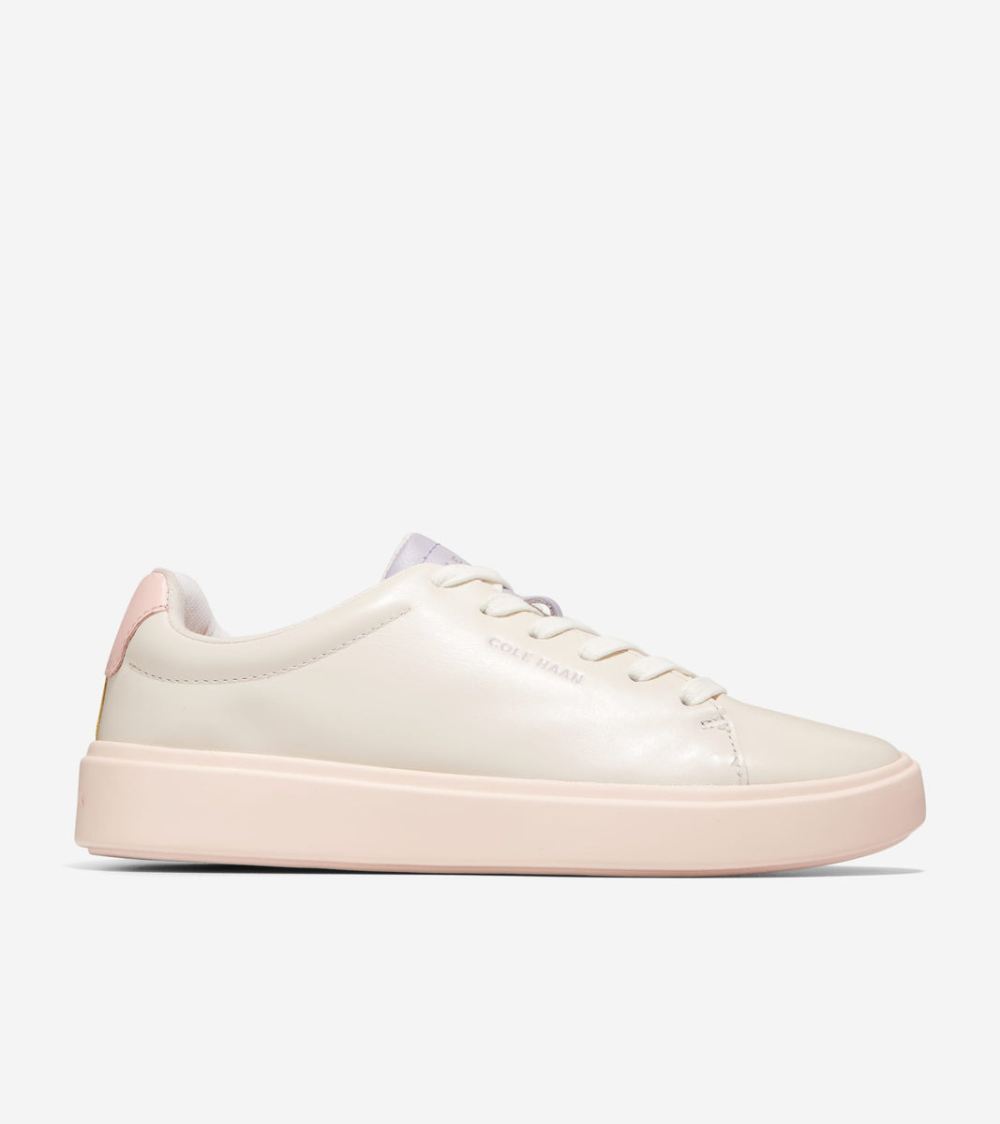 Cole Haan Free Shipping Women's Grand Crosscourt Traveler Sneakers - Ivory-Bleached Tan