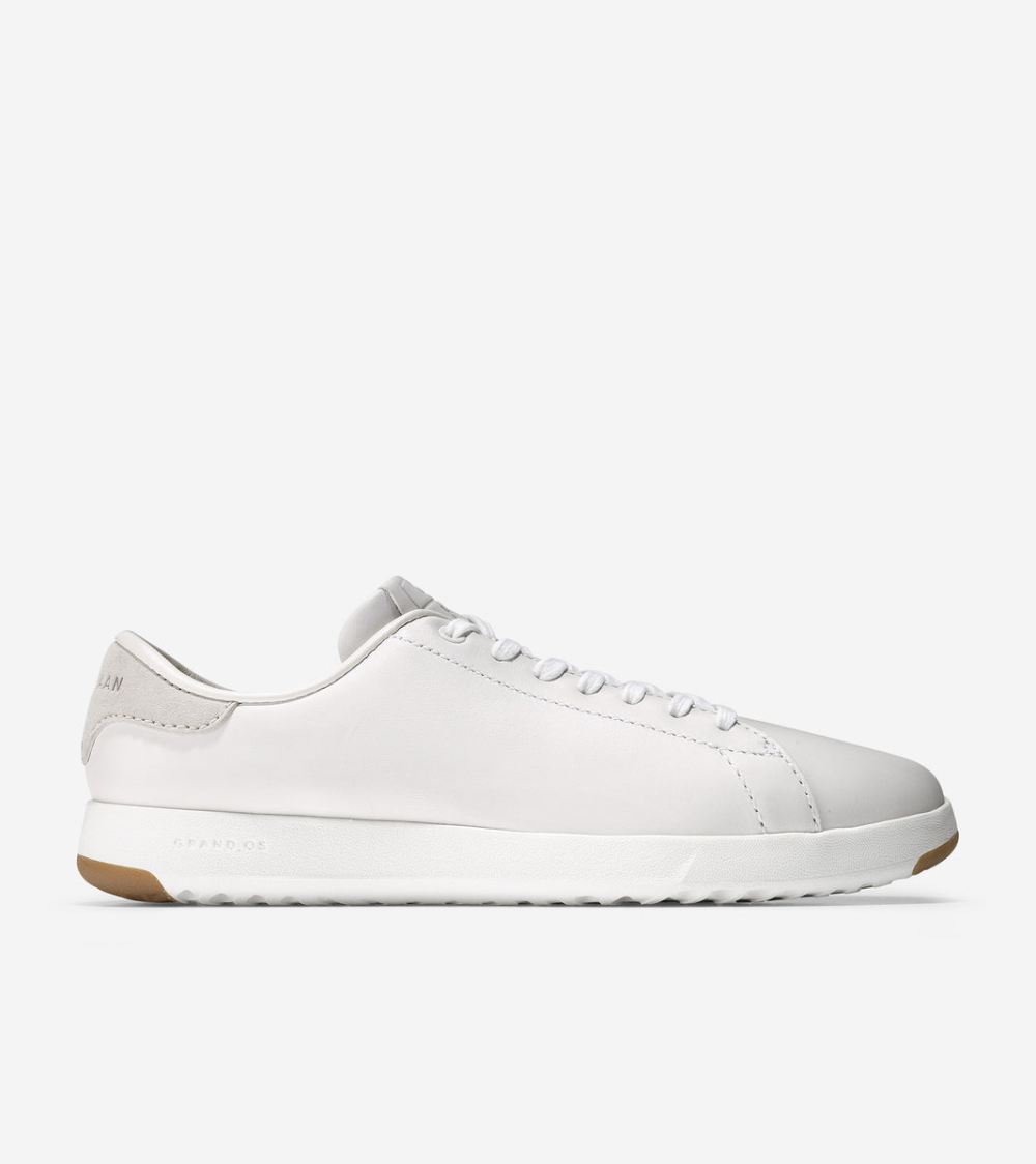 Cole Haan Free Shipping Women's GrandPro Tennis Sneaker - Optic White Leather